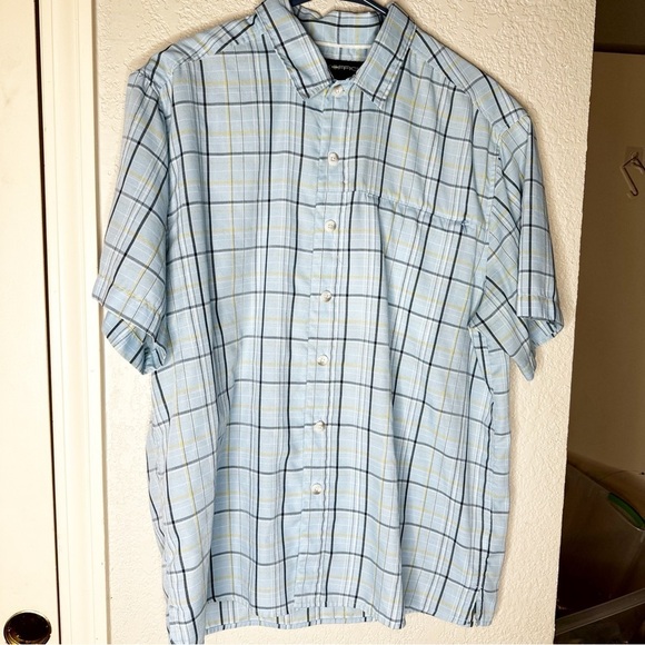 Exofficio‎ Men's Short Sleeve Button Front Shirt Size Large Outdoor - Picture 1 of 11